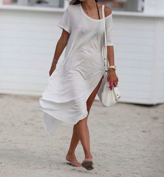 Długa sukienka plażowa