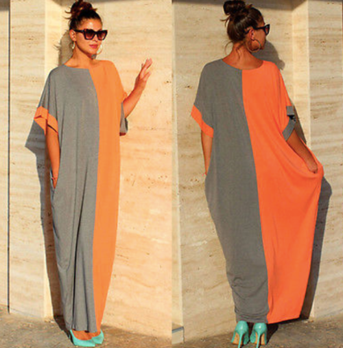 Długa luźna sukienka