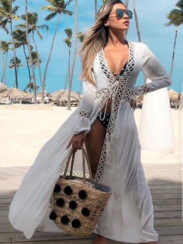Narzutka-Boho,-płaszczyk-plażowy