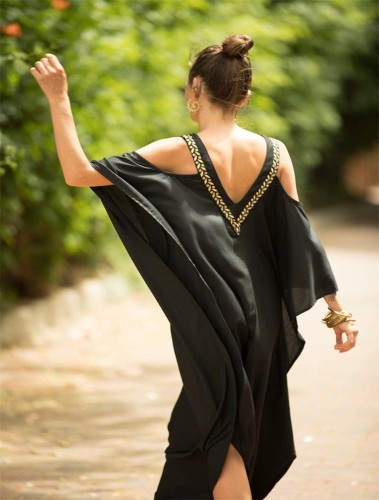 Seksowna długa tunik plażowa ABAYA