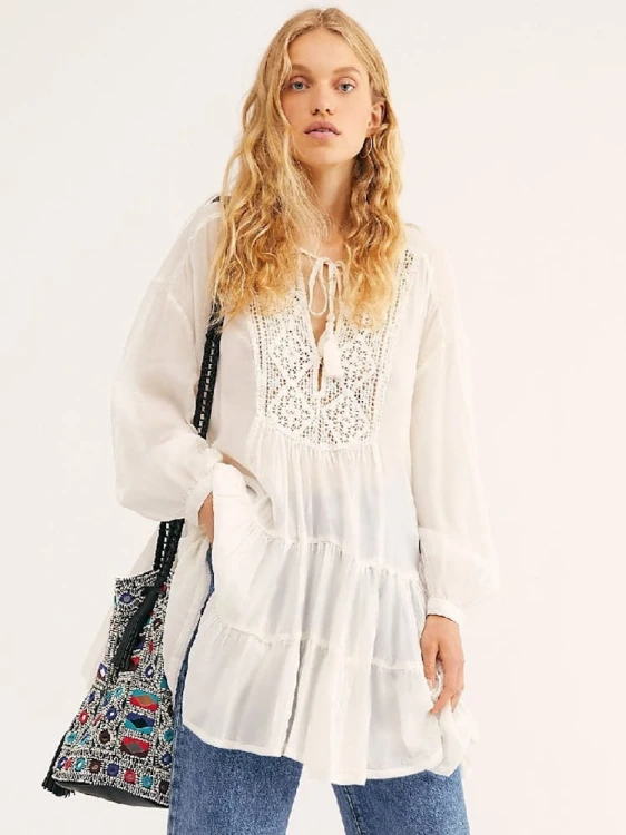 Tunika plażowa, sukienka BOHO