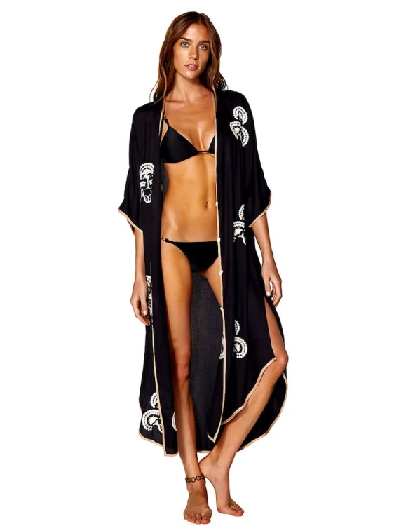 Narzutka plażowa, kimono plażowe, płaszczyk na plażę