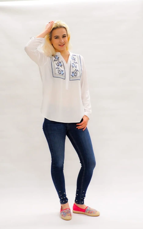 Bluzka koszulowa, koszula wyszywanka