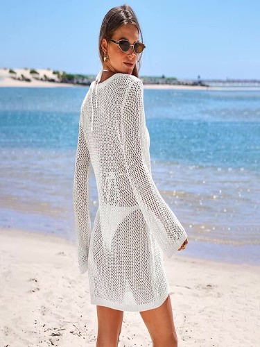 ażurowa sukienka, tunika plażowa