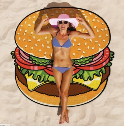 Round beach towel