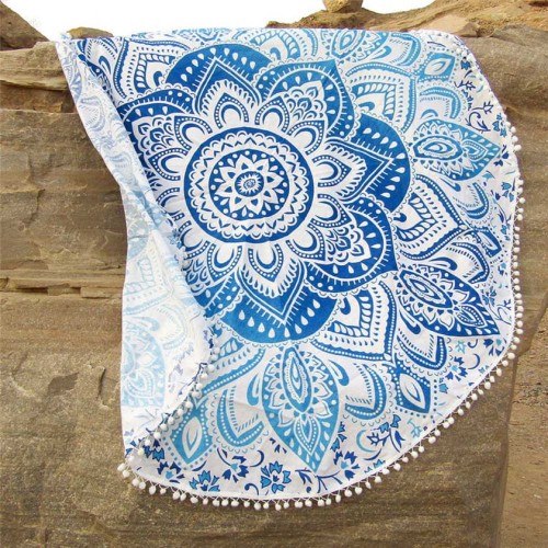 mata plażowa, round beach towel