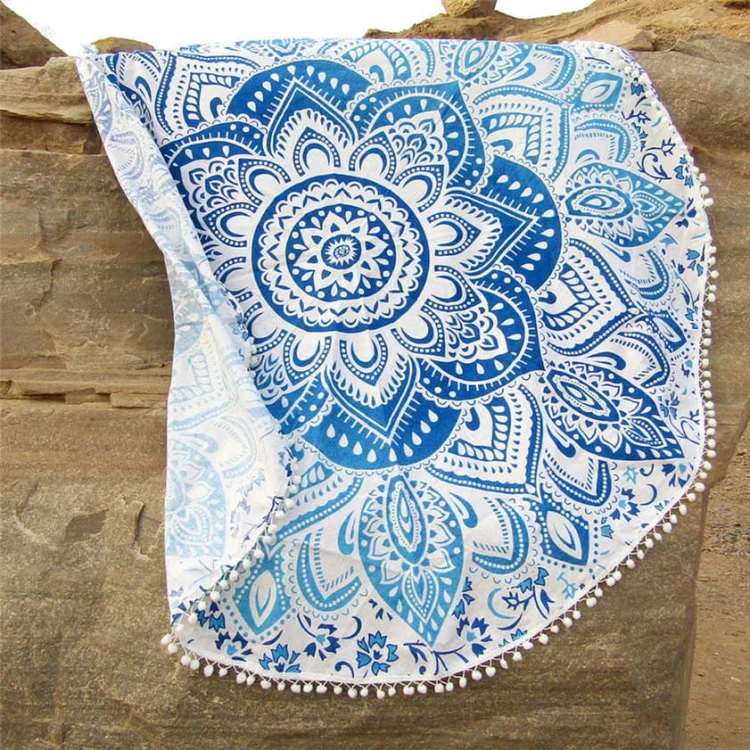mata plażowa, round beach towel
